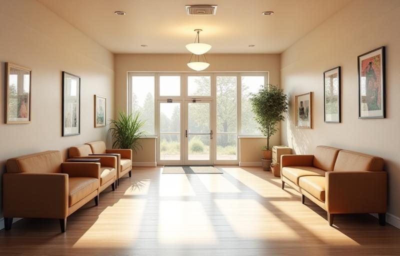 Waiting area for parents and students
